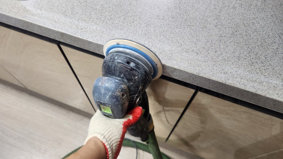 컴파운드 연마 마무리